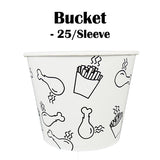 Chicken Hot Food Takeaway Buckets & Lids 