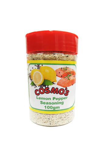 Cosmo's Lemon Pepper Seasoning Retail Shaker 100gm